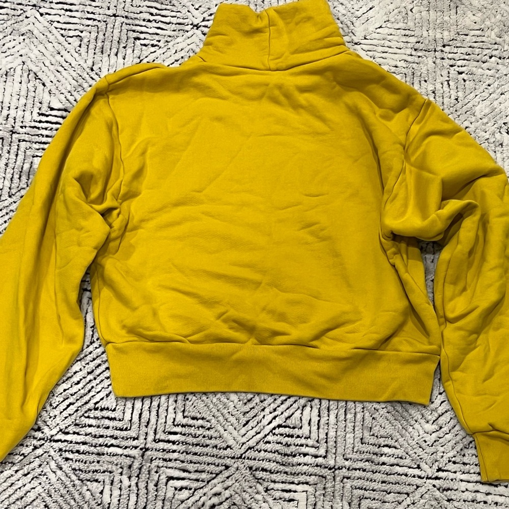 Cozy Playboy Sweatshirt, Mustard Yellow with Embroidered Logo - Picture 3 of 5